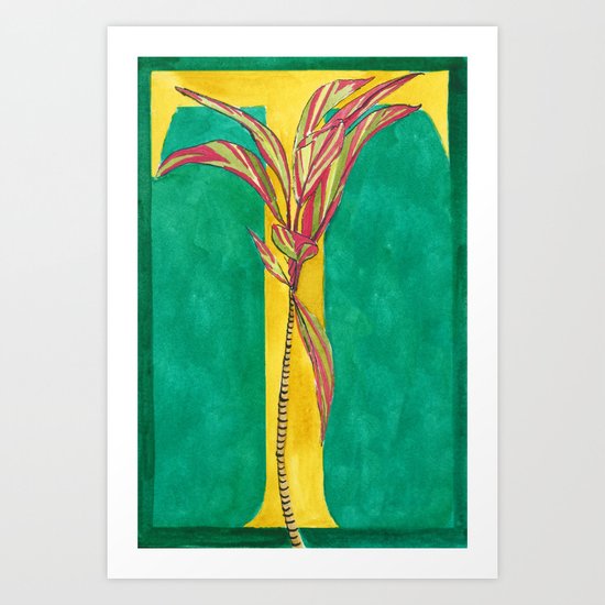T is for Ti Plant Art Print