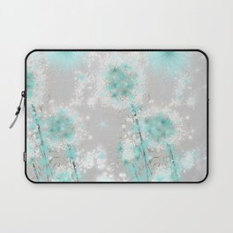 Dandelions in Turquoise Laptop Sleeve