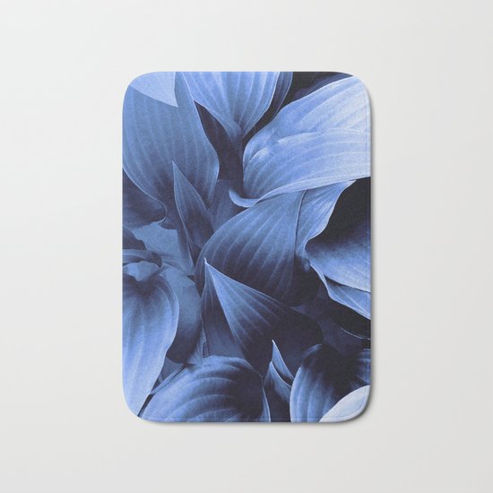 Blue Foliage Bath Mat