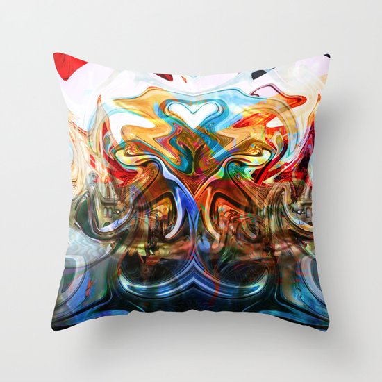 liquified space Throw Pillow
