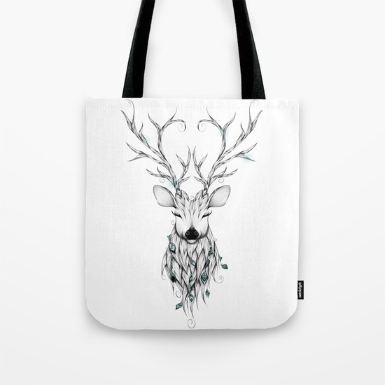 Poetic Deer Tote Bag