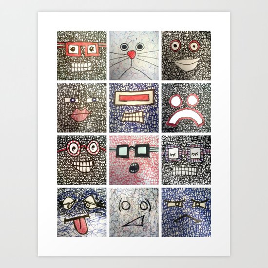 Blockheads Art Print