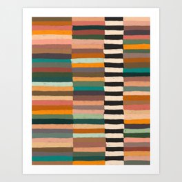 Mix of Stripes #8 Art Print