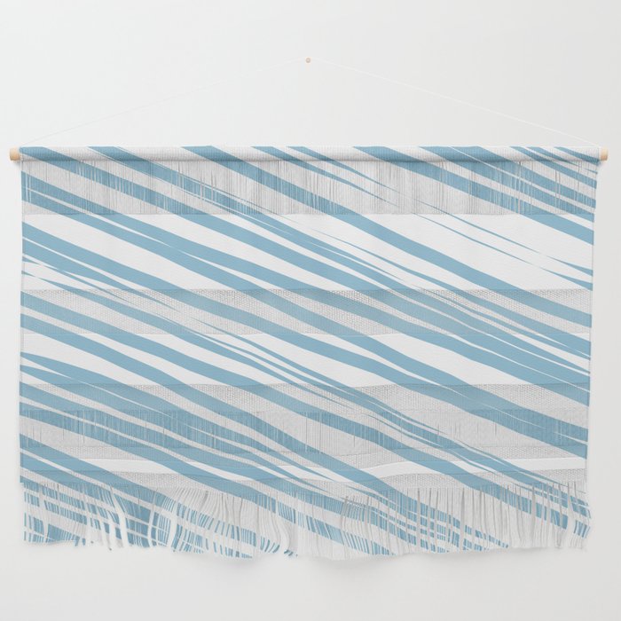 Light blue stripes background Wall Hanging