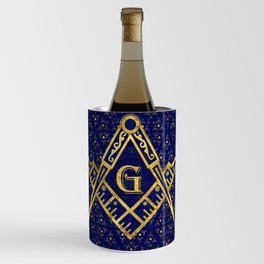 Freemasonry symbol Square and Compasses Wine Chiller