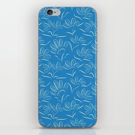 Blue Floral iPhone Skin