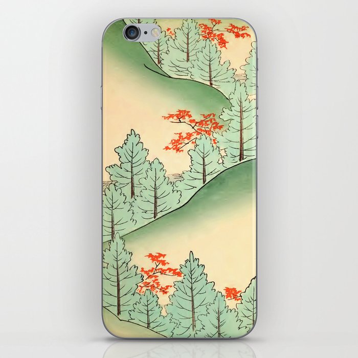 Vintage Japanese Pine Trees  iPhone Skin