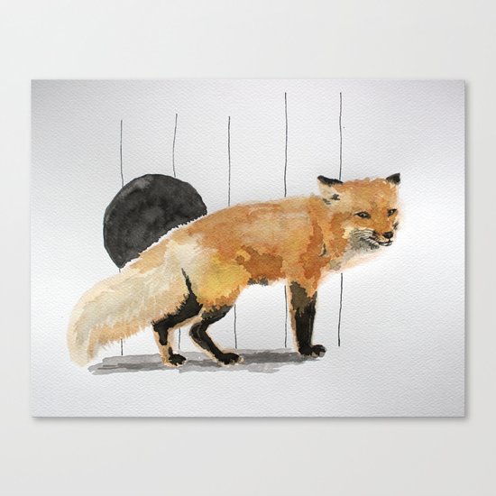 Smiling Fox Canvas Print