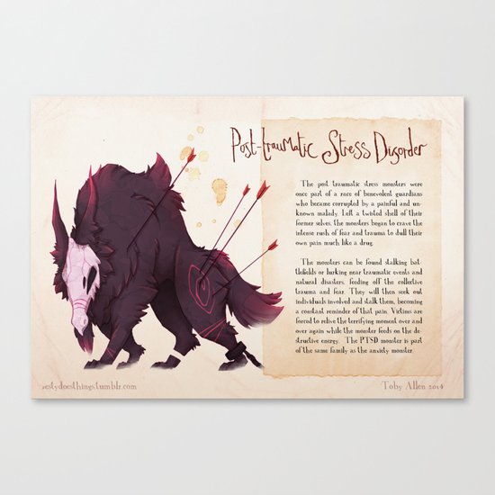 Real Monsters- PTSD Canvas Print
