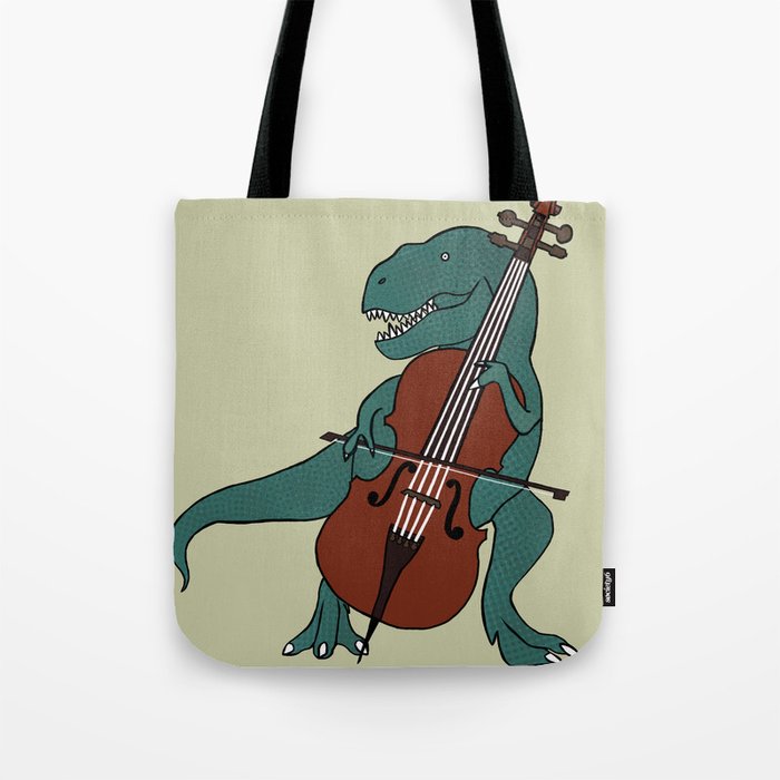 T-Rex Double Bass Tote Bag