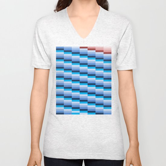 Fuzz Line #1 Unisex V-Neck