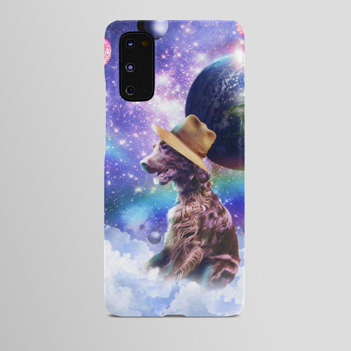 Irish Setter Dog In Space Android Case