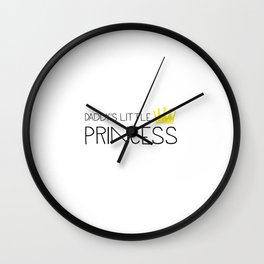 Daddy's little Princess Wall Clock