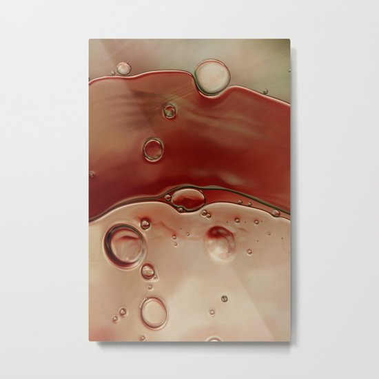 Red Wave Metal Print