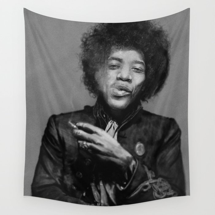 Chilling Hendrix Wall Tapestry by cassio tisseo Society6