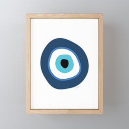 Evil Eye Illustration Framed Mini Art Print
