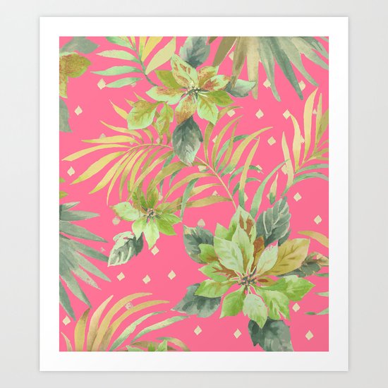 tropical summer warm Art Print