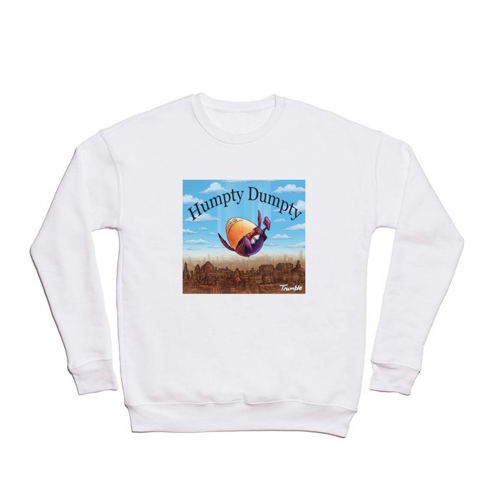 "Humpty Dumpty" (Mother Goose Retold-Book Cover) Crewneck Sweatshirt