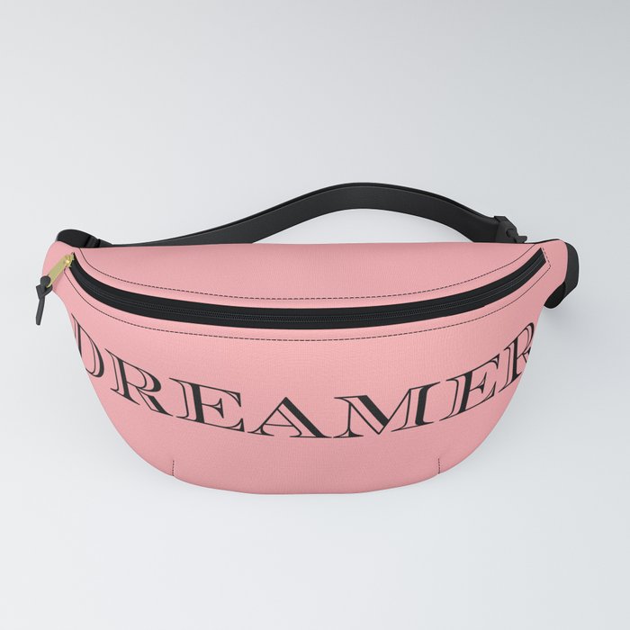 Dreamer - Rose Typography Motivational Positive Quote Decor Design Fanny Pack