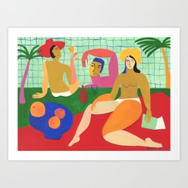 Summer Swim Art Print
