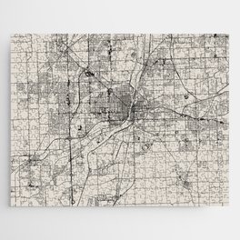 Joliet USA - city map Jigsaw Puzzle