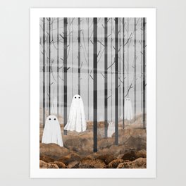 The Woods are full of Ghosts Art Print