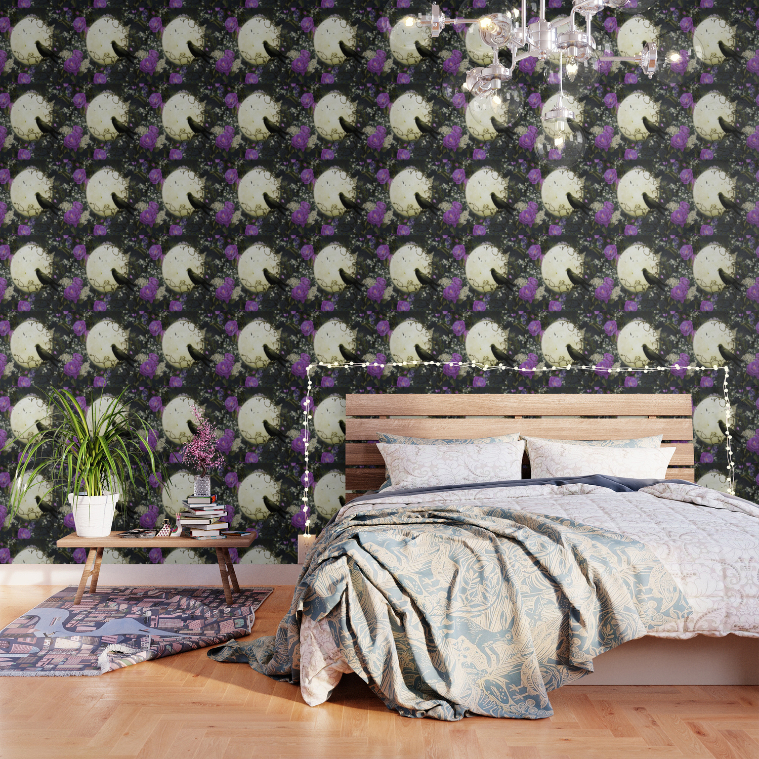 Gothic Moon Wallpaper By Folknfunky Society6