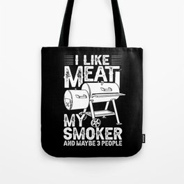 BBQ Smoker Grill Electric Grilling Pellet Recipes Tote Bag