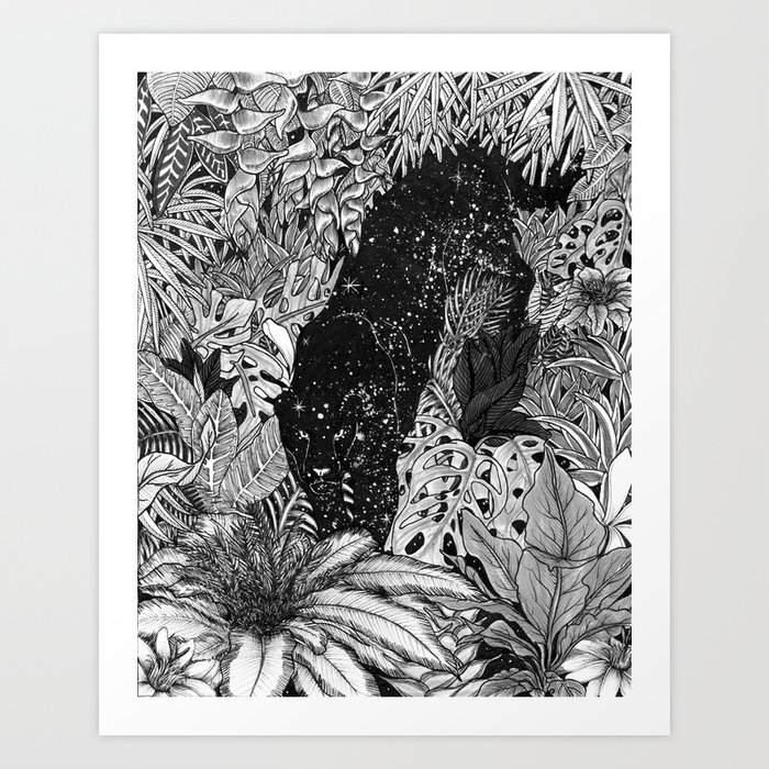 The Jungle At Night Art Print