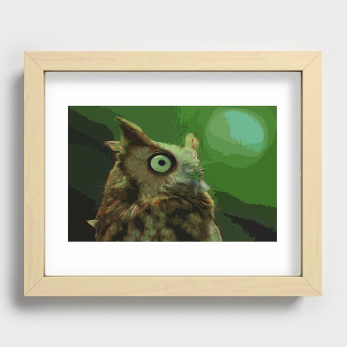 Nightvison Owl Recessed Framed Print
