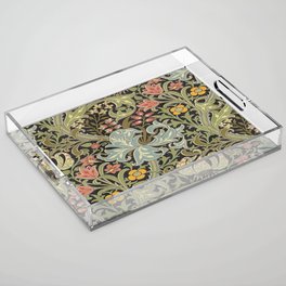 William Morris floral design  Acrylic Tray