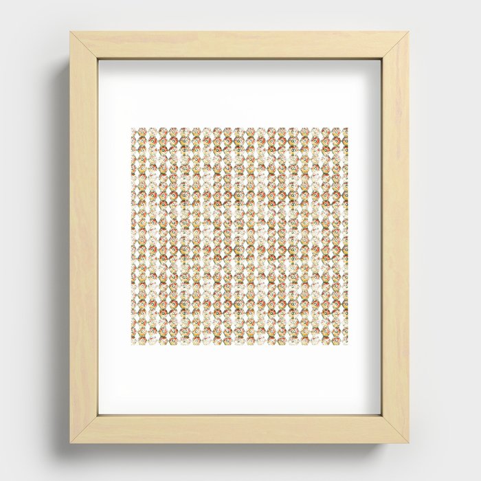 pattern-circle-tricolor Recessed Framed Print