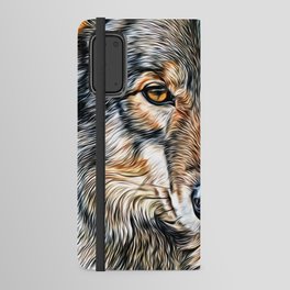 Cute Wolf Staring  Android Wallet Case