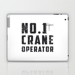 No. 1 Crane Operator Workers Construction Site Laptop Skin