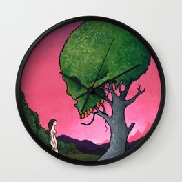 Low-Hanging Fruit Wall Clock | Painting, Treeofknowledge, Skull, Gardenofeden, Forbiddenfruit, Fruit, Creation, Eden, Apple, Snake 