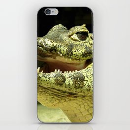 Friendly laughing crocodile iPhone Skin