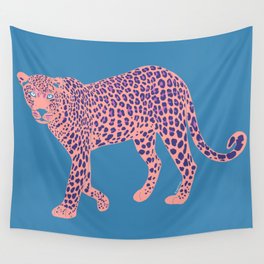 Leopard - Pink Wall Tapestry