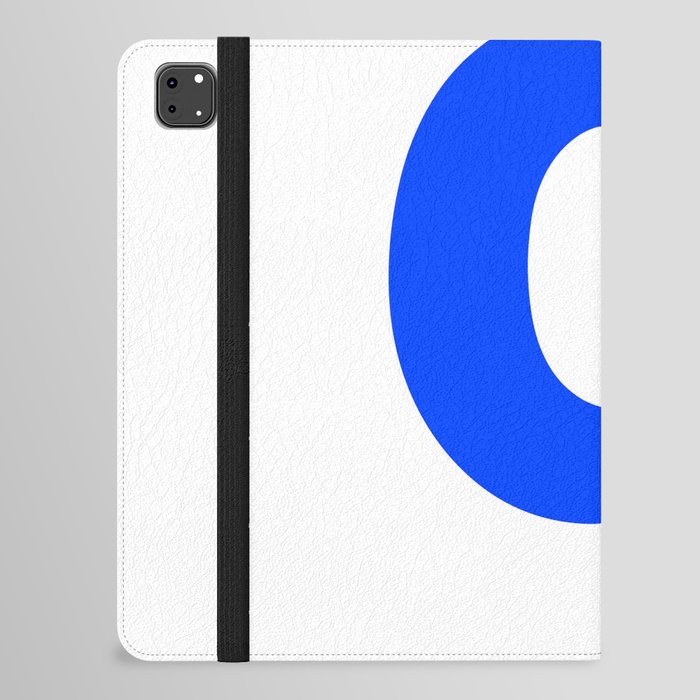 letter Q (Blue & White) iPad Folio Case