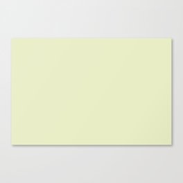 Pale Pastel Green Solid Color Hue Shade - Patternless Canvas Print