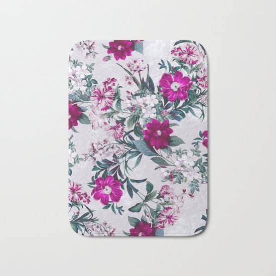 White Spring Bath Mat