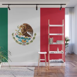 Mexican flag of Mexico Wall Mural