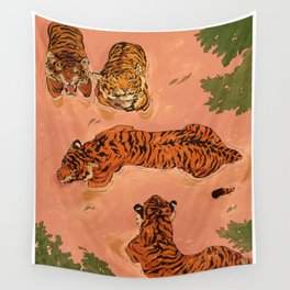 Tiger Beach Wall Tapestry