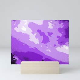 Colorized abstract sky  Mini Art Print