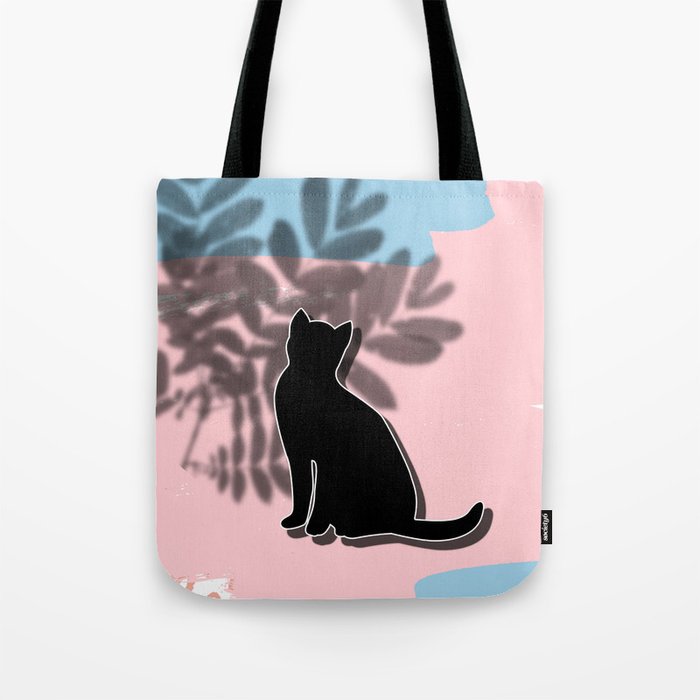 Folk Cat Illustration  Tote Bag