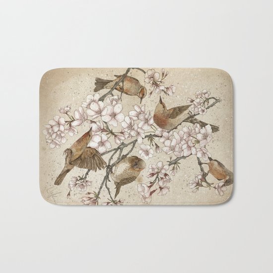 Too many birds Bath Mat
