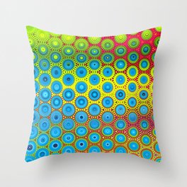 Colorful Abstract Mosaic Throw Pillow