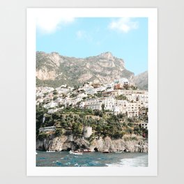 Amalfi Cliffs Art Print