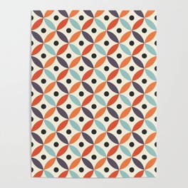 Colorful Mid Century decoration 2 Poster