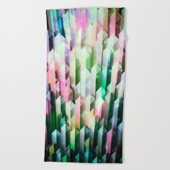 vivid quartz rising Beach Towel
