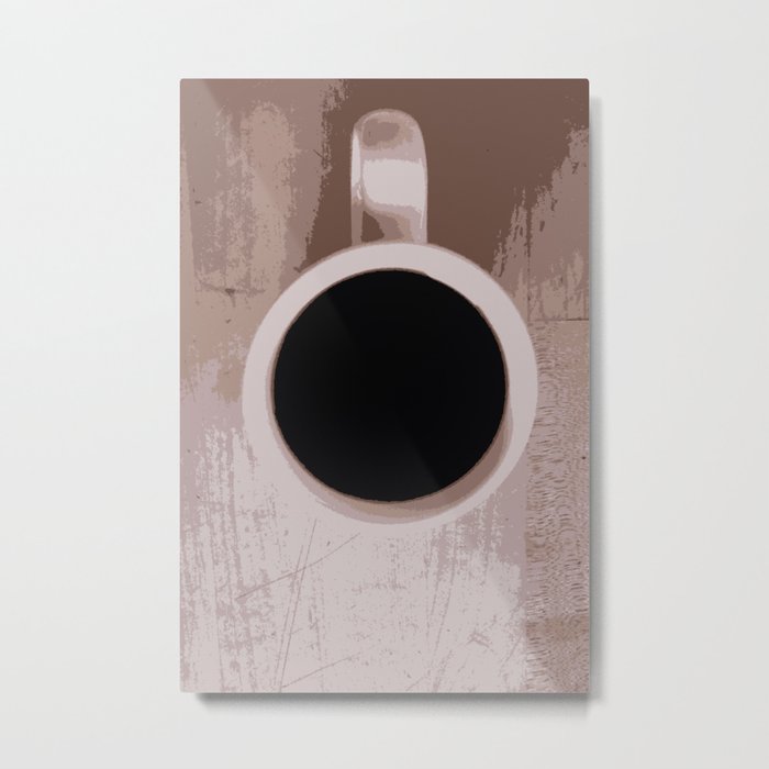 Coffee Down Metal Print